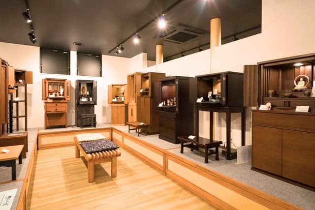 モダン仏壇展示スペース